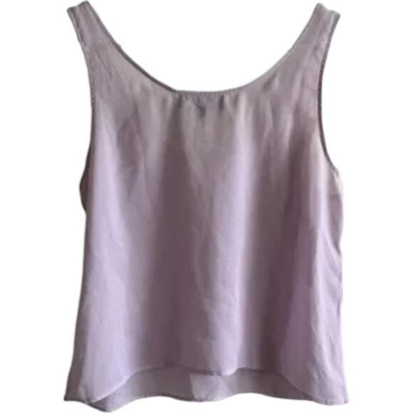 Jones New York Collection Lilac Semi Sheer Tank Top, US12 - Picture 2 of 4